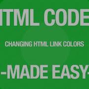 Web Design Tutorial Changing HTML Link Color
