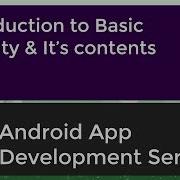 Android Application Development Tutorial For Beginners 15 2017 Introduction To Basic Activity
