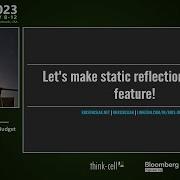 Lightning Talk Static Reflection On The Budget In C 23 Kris Jusiak CppNow 2023