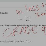 Grade 9 IGCSE Functions Question In Less Than 3 Minutes IGCSE Edexcel Maths Aths June 2024
