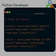 Count Uppercase And Lowercase Letters In A String Coding Python Dsa