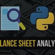 Balance Sheet Analysis In Python