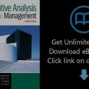 Download Quantitative Analysis For Management 12th Edition PDF