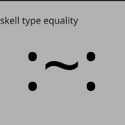 Haskell Type Equality
