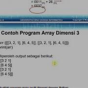 Strudat 3 Array Dimensi Banyak Dimensi 3 Implementasi Dgn Python