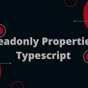 Typescript Tutorial 25 Readonly Properties Typescript