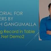 ADO Dotnet Session2 Inserting Record In Table Using ADO Dotnet SqlCommand Object In ADO Net