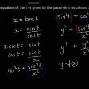 Converting Parametric Equations To Cartesian Equations