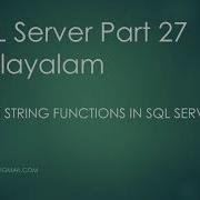 SQL Server Part 27 String Functions CHARINDEX Left Right Malayalam