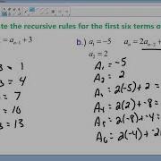 12 5 Use Recursive Rules With Sequences And Functions