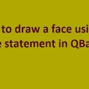 How To Draw A Face Using Circle Statement In QBasic
