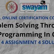 Problem Solving Through Programming In C NPTEL Week 4 Assignment 4 Solution July 2021