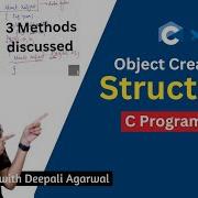 Declaration Of Structure Variables Or Objects In C Structures In C Programming Part 2 71