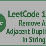 LeetCode 1047 Remove All Adjacent Duplicates In String JSer JavaScript Algorithm