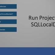 Run Project In SQLLocalDB
