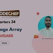 Average Array Codechef Starters 34 AVGARR Codechef