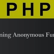 Returning Anonymous Function In PHP Hindi