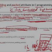 Structure Padding And Packed Attribute In C Programming Cforembeddedsystems