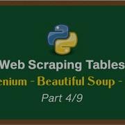 Web Scraping Tables With Python Series Selenium Beautiful Soup API Scraping Part 4 9