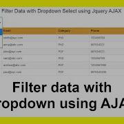 Filter Data With Dropdown Selection Using AJAX In PHP MySQL With Source Code