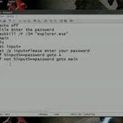 Password Protect With A Batch File