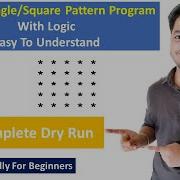 Star Pattern 1 Rectangle Pattern Program In Java Logic Dry Run