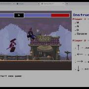 2 Player Fighting Game Using JavaScript HTML Canvas Demo