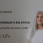 Half Fisherman S Rib Left Leaning Double Decrease LLDD