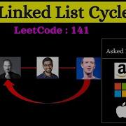 Best Linked List Interview Question Amazon Apple Google Meta Splunk Linked List Cycle 141
