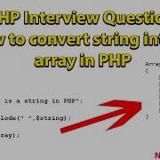 String Into Array In PHP Arrays Strings