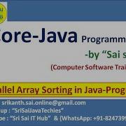 Java Parallel Array Sorting Java Arrays Class Java Util Arrays Java ParallelSort 347