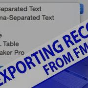Exporting Records From FileMaker Or FM Starting Point FileMaker Videos