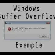 Windows Buffer Overflow Example
