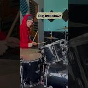 Easy Breakdown Drums Drummer Drumming Breakdown Bateria