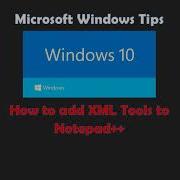 How To Add XML Tools To Notepad