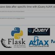 Python Flask Autosave Data After Specific Time With JQuery AJAX And Mysql Database