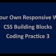 Coding Practice 3 CSS Building Blocks HTML CSS NxtWave CCBP