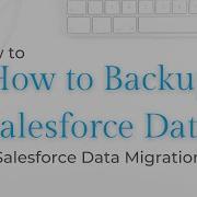 How To Backup Export Salesforce Data