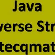 Reverse String Recursive Java Programming Tecqmate