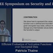 Efficient Evaluation Of Activation Functions Over Encrypted Data