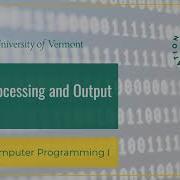 2 2 Input Processing And Output