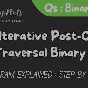 Iterative Post Order Traversal Of Binary Tree