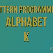 Write A Python Program To Print Alphabet Pattern K Pattern Programming Python Projects