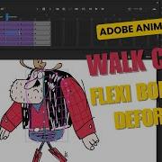 Adobe Animate Walk Cycle Tutorial Using Flexi Bone And Envelope Deformer 2danimation Animation