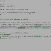 VB Scripting Using Procedures Part 3