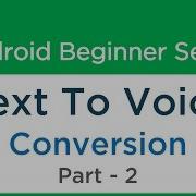 65 Android Application Development Tutorial For Beginners Text To Speech Part 2