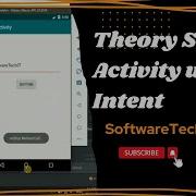 6 Theory Of Intent And Switch Activity Using Intent Android Studio Tutorial SoftwareTechIT