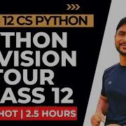Python Revision Tour Python Class 12 One Shot Video In Hindi