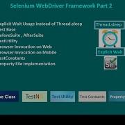 Part 2 Selenium WebDriver Automation Framework