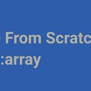 C From Scratch Std Array